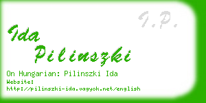 ida pilinszki business card